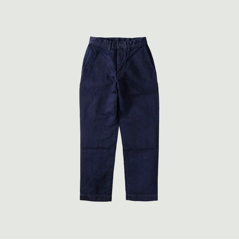 Kouzo Indigo baggy jeans (楮-コウゾ) - Japan Blue Jeans